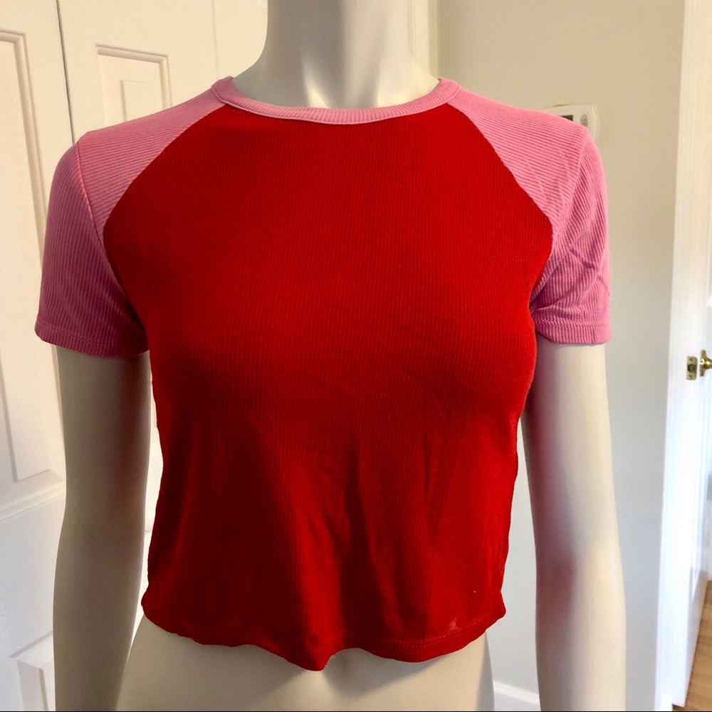 Baseball-T style crop top